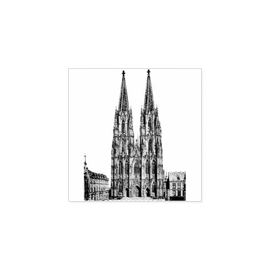 Cologne cathedral 1911 – Kölner Dom Rubberstempel (Afrduk)