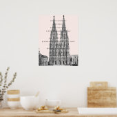 Cologne Dome Cologne Köln Kölsches Grundgesetz Poster (Keuken)
