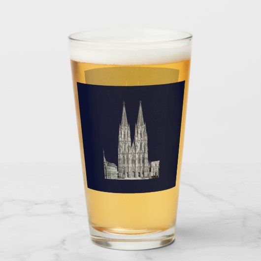 Cologne Dome Cologne Köln Kölschglas Glas (Voorkant gevuld)