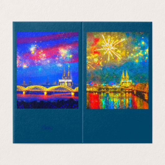 Cologne fireworks (Outside Unfolded)