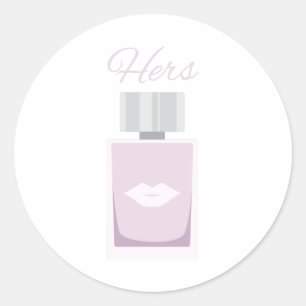 Cologne Perfume Lips Ronde Sticker