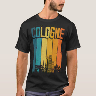 Cologne Skyline Retro Souvenir Keulen T-shirt