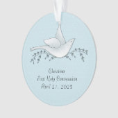 Colombe avec des branches, bleu, première (devant)