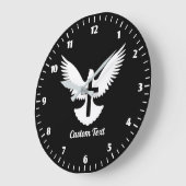Colombe avec grande horloge de croix (Angle)