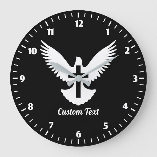 Colombe avec grande horloge de croix (Recto)