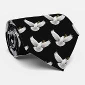 Colombe avec la cravate de branche d'olivier (Roulé)