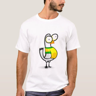 Colombe avec le T-shirt du Brésil