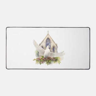 Colombe Blanche Avec Église