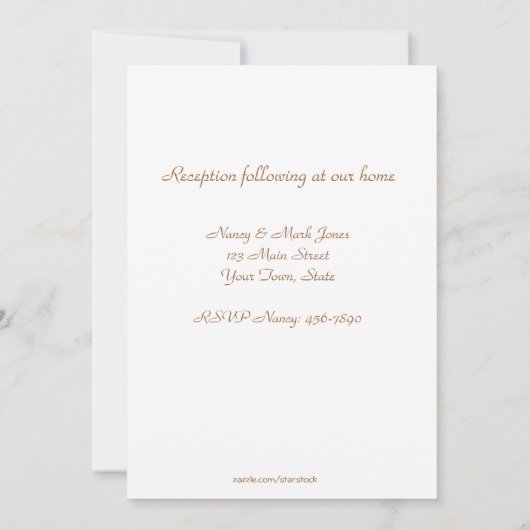 Colombe chrétienne, invitation verte (Dos)