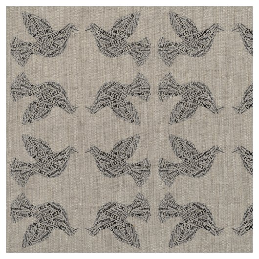 Colombe de bénédictions, tissu (Échantillon)