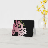 Colombe de carte de félicitations de bat mitzvah (Fleur jaune)