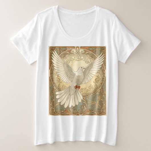 Colombe de Paix Nostalgique Romantique (Design devant)