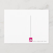 Colombe d'une Femme ~ Carte postale / Invitation (Dos)