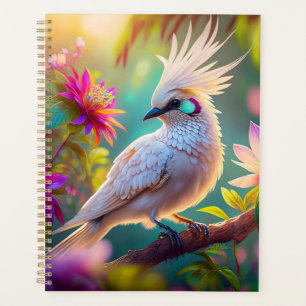 Colombe fantaisiste à plumage juvénile crêté