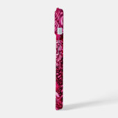 COLOMBES BLANCHES DANS MONOGRAMME FUCHSIA ROSE (Côté gauche)