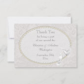 Colombes blanches et épouser de Merci de dentelle (Dos)