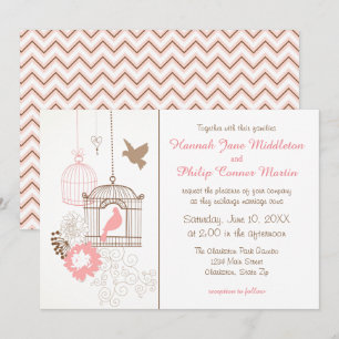 Colombes & Cages - Faire-Part de Mariage