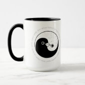 Colombes de paix d'harmonie de Yin Yang de tasse (Gauche)