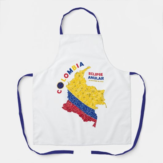 Colombia Annular Eclipse Apron Schort (Voorkant)