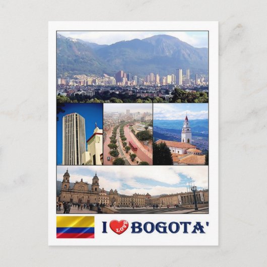 Colombia - Bogotà - I Love - Briefkaart (Voorkant)