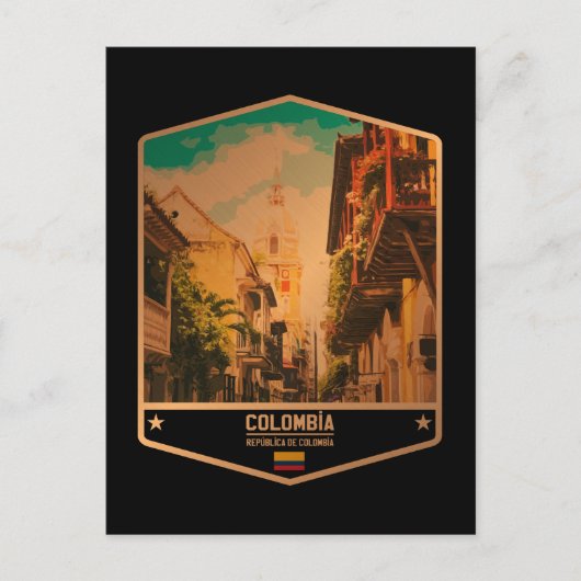 Colombia Briefkaart (Voorkant)