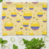 Colombia Bubble Flag Theedoek (Gevouwen)