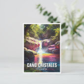 Colombia Cano Cristales Reizen Briefkaart (Staand voorkant)