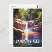 Colombia Cano Cristales Reizen Briefkaart (Voorkant / Achterkant)