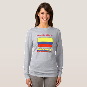 Colombia Colombiaanse Vlag Rood Personalisatie T-shirt