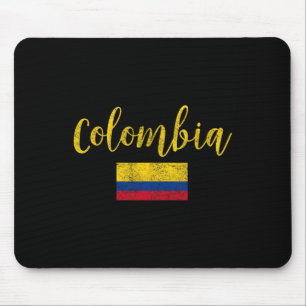 Colombia Colombiaanse Vlag Vintage Muismat