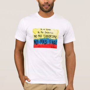Colombia contra las farc t-shirt