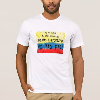 Colombia contra las farc t-shirt