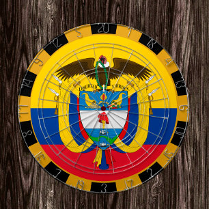 Colombia Dartboard en Flag darts/game board Dartbord
