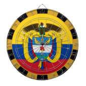 Colombia Dartboard en Flag darts/game board Dartbord (Voorkant)