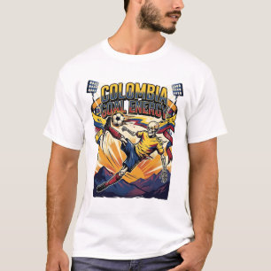 Colombia Doel Energie Skelet Aanvaller Naties Crea T-shirt