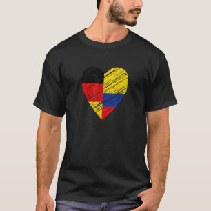 Colombia Duitsland hoort Duitse vlag Colombiaanse  T-shirt
