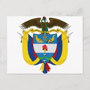 colombia embleem briefkaart