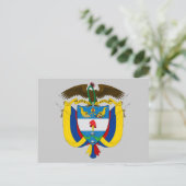 colombia embleem briefkaart (Staand voorkant)