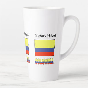 Colombia en Colombia Vlag Persoonlijk Latte Mok