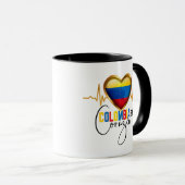 Colombia en mi Corazon Colombiaanse Pride Mok (Voorkant rechts)