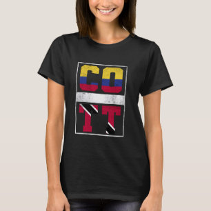 Colombia en Trinidad mengen Colombiaanse Trinidadi T-shirt