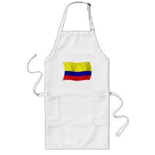 Colombia Flag Apron Lang Schort