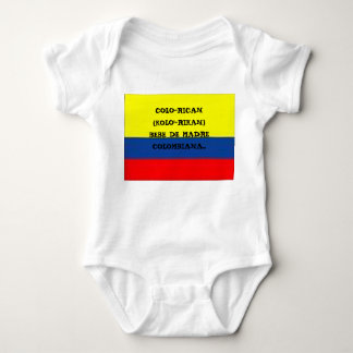 colombia_flag, COLO-RICAN(KOLO'-RIKAN)BEBE DE M... Romper
