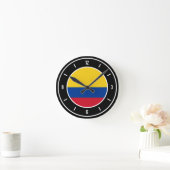 Colombia Flag Elegant Ronde Klok (Huis)
