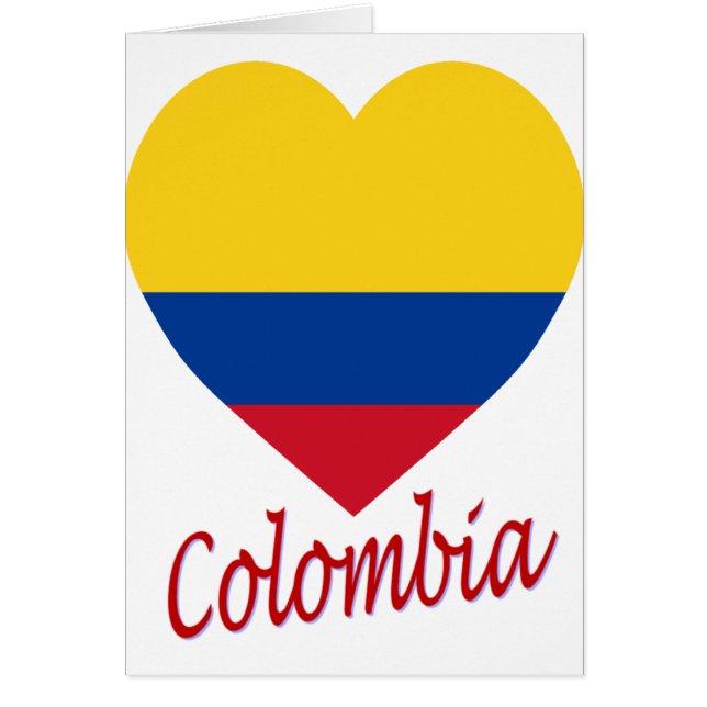 Colombia Flag Heart (Voorkant)