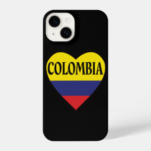 Colombia Flag Heart iPhone 14 Hoesje