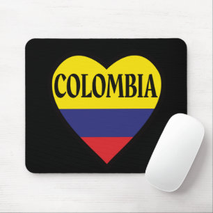 Colombia Flag Heart Mousepad Muismat