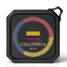 Colombia Football Fan Flag Circular Badge World Cu