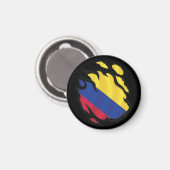 Colombia Geripte vlag Magneet (Voorkant / Achterkant)