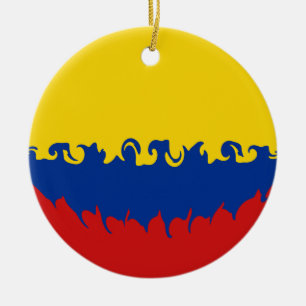 Colombia Gnarly Flag Keramisch Ornament
